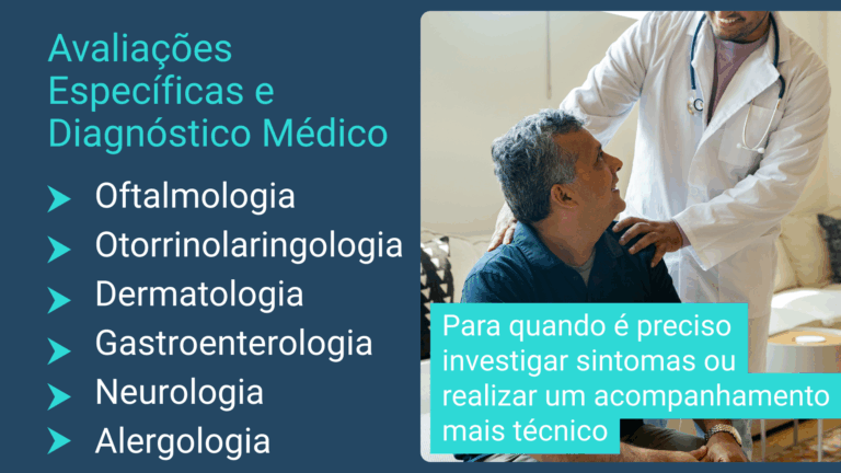 avaliações e diagnósticos