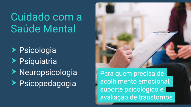 cuidado com a saúde mental